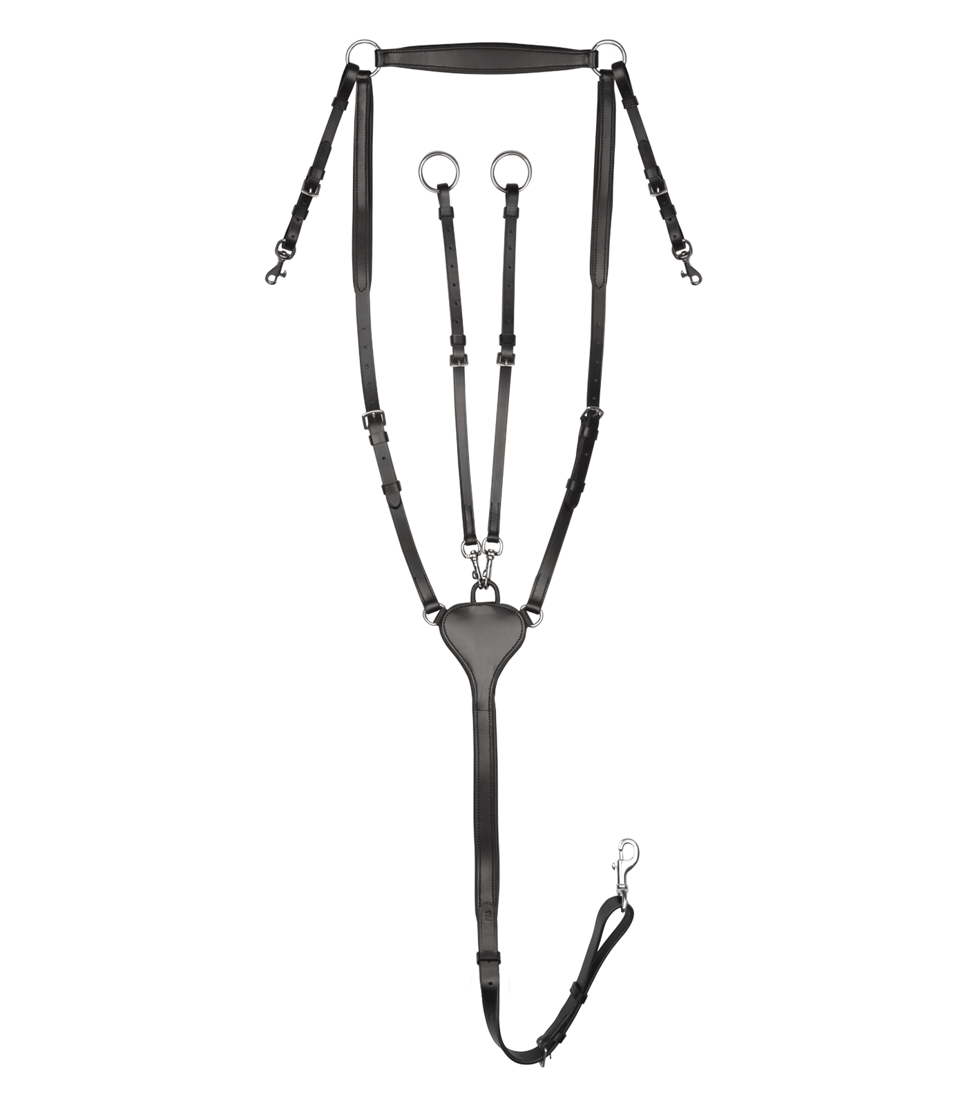 Подперсье классическое кожаное Waldhausen X-Line Breastplate Professional. (Чёрный, COB)